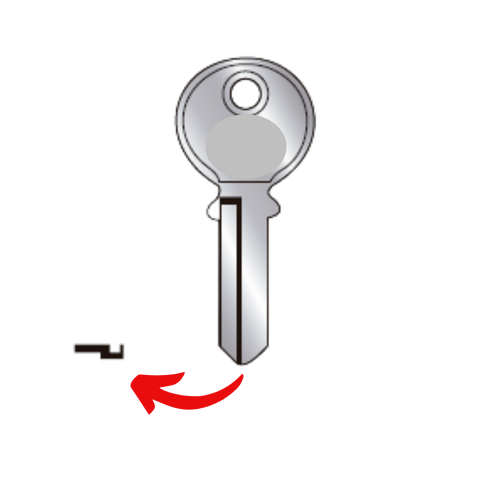 Llave de Repuesto para Candado Master Lock Modelo MG40 (Tipo Llave Maestra)