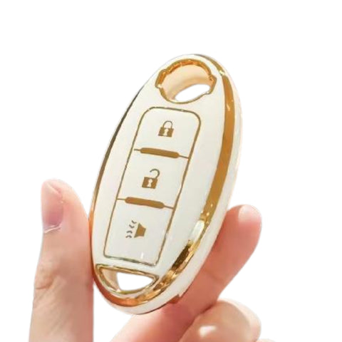 Protector Blanco Rígido para Llave de Nissan y Infiniti: Compatible con Múltiples Modelos