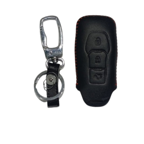 Funda de piel Ford Figo presencia 3 botones.