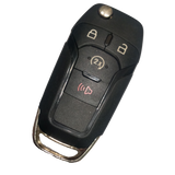 llave carcasa para Ford Abatible con arancador y panico 4 botones 771353