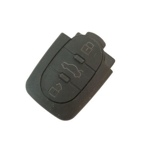 Carcasa botonera cabeza ovalada para llave Audi A3 A6 A8 TT VW Golf Passat Beetle 3 botones pánico pila CR2032