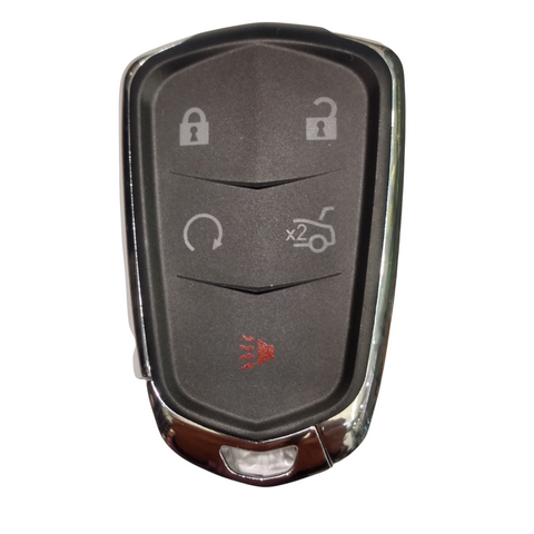 Carcasa hueca de repuesto para llave inteligente de presencia 5 botones con arranque remoto y cajuela para Cadillac SRX CTS ATS XTS Escalade XT4 XT5 CT6 modelos 2015 en adelante, incluye espada de emergencia virgen