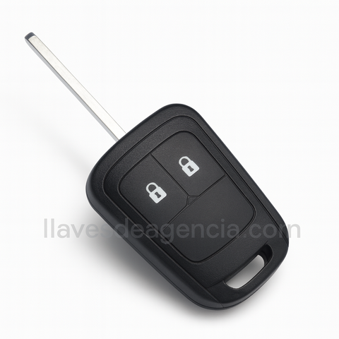 Carcasa llave fija Chevrolet Sonic 2010-2017, Colorado 2012-2020, Tornado 2015-2020, Trax 2012-2018 - 2 botones, repuesto compatible y duradero