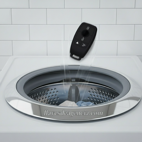 Funda Mercedes Benz con marca de agua sobre la pieza