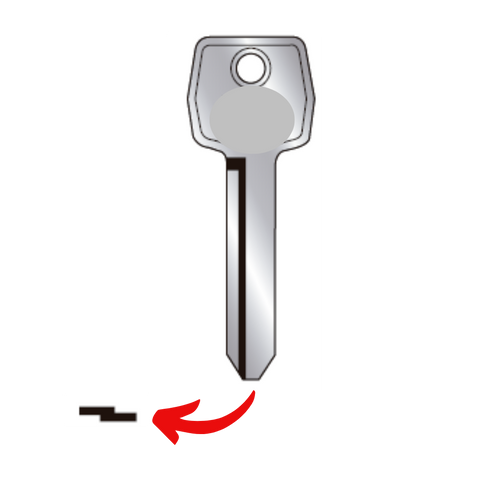 llave automotriz ford F2B 74521