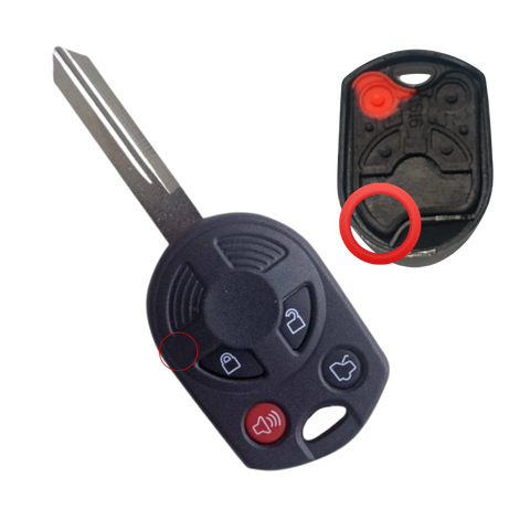 llave carcasa  escape 2012 llave con curva en la tarjeta