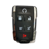 Carcasa para Chevrolet tipo llavero Sierra o Suburban de 6 botones con arrancador contorno plateado 772102