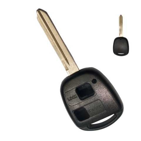 Carcasa de Llave Fija Premium 2 Botones para Toyota FJ Cruiser (2008-2015) y Land Cruiser (2008-2010) - Compatible con Lexus y Dodge A81