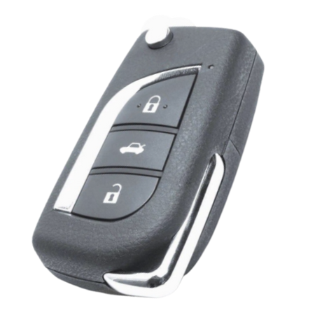 Carcasa de Llave Premium para Toyota | 2 Botones | Compatible con C-HR (2018-2022), Hilux (2016-2022), RAV4 (2019-2021)