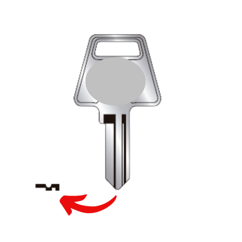 Llave de cerradura de vitrina para R61 candado American