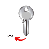 Llave de avion para candados de disco para uso en Austral