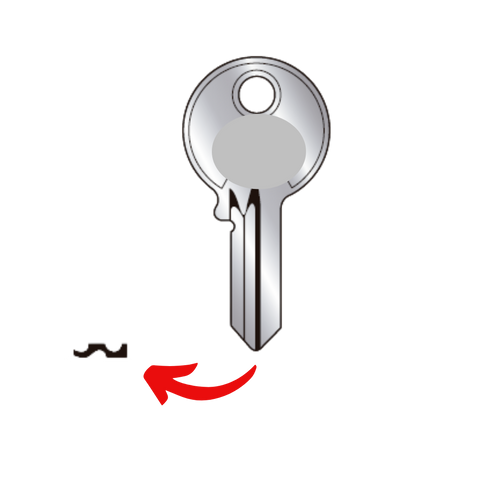 Llave de avion para candados de disco para uso en Austral