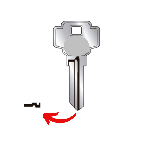 Llave de cerradura para R47N para uso en Dexter