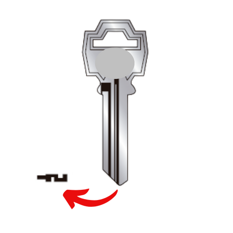 Llave de cerradura para MonHard para R74 para FAN-55A para uso en Fanal