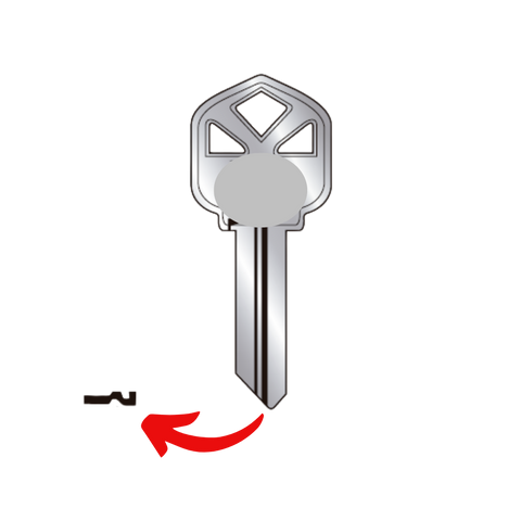 Llave de cerradura para E109 para uso en Kwikset