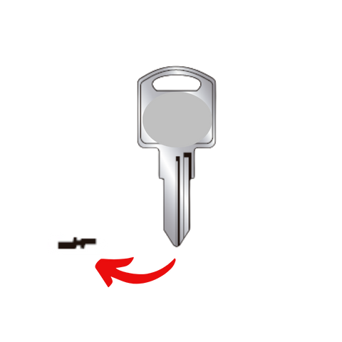 Llave de cerradura de vitrina para R76C  MZ-10C para uso en Mz