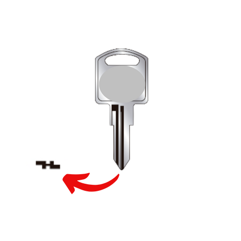 Llave de cerradura de vitrina para R76   PH-10 para uso en Phillips