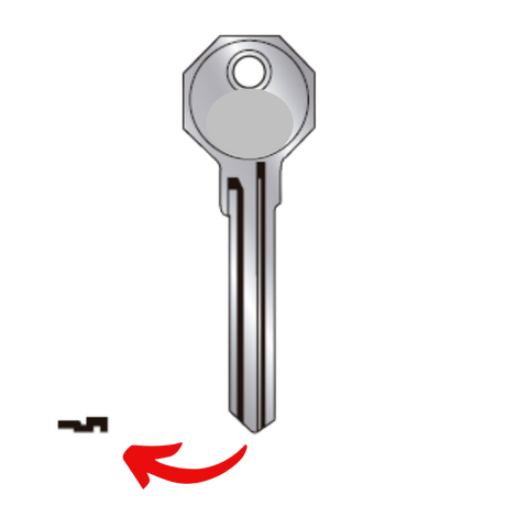 Llave de cerradura para Phillips vieja de 8 cortes para T32L para uso en Phillips