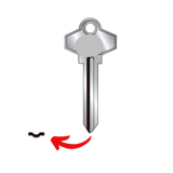 Llave de cerradura de perilla o bola para S1 para uso en Schlage