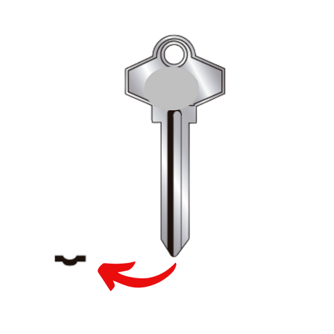 Llave de cerradura de perilla o bola para S1 para uso en Schlage