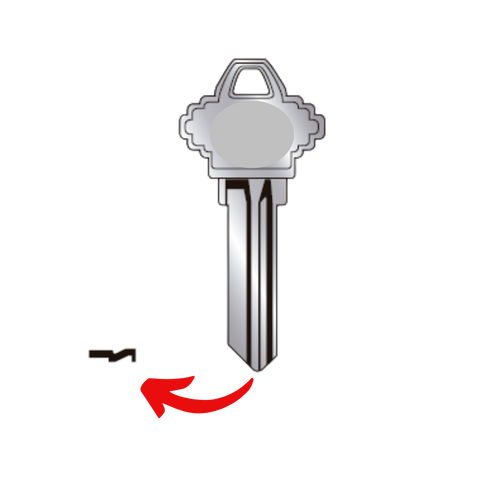 Llave de cerradura para Shellage de 6 cortes para S5 para uso en Schlage