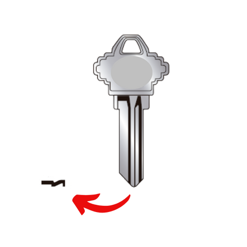 Llave de cerradura para Shellage de 5 cortes para S6 para uso en Schlage