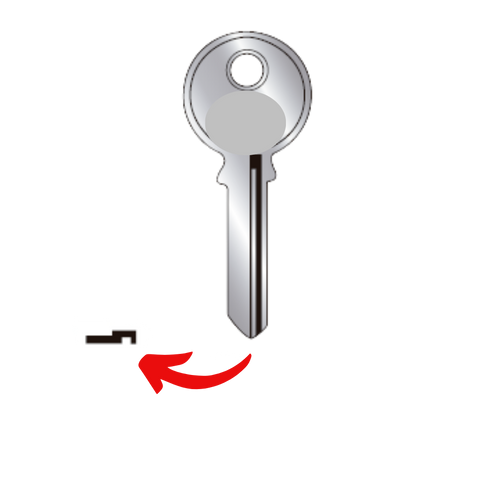 Llave TRI-50C: 5 Cortes para Candados Chinos TRI-CIRCLE