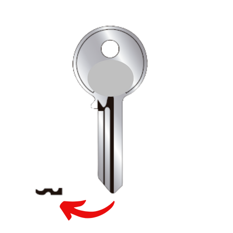 Llave de cerradura para Yale para R1 para uso en Yale