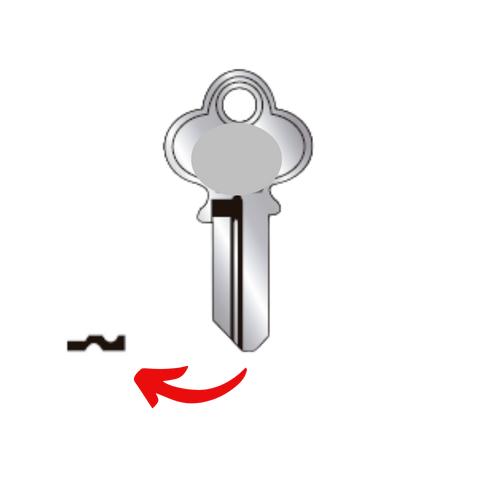 Llave de candado o archivero viejo para E113