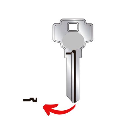 Llave de cerradura para R47NL para uso en Dexter