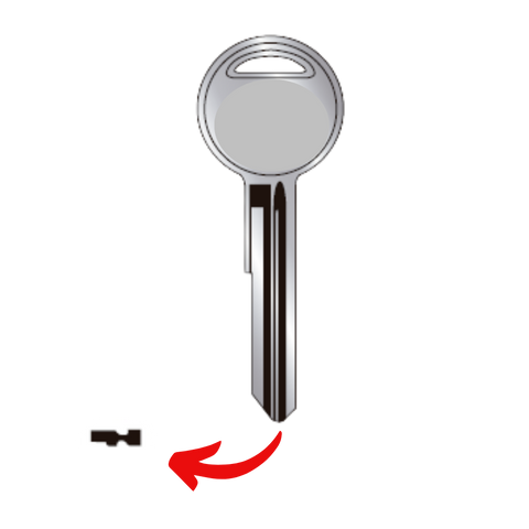 Llave de puerta para Chrysler uso A69