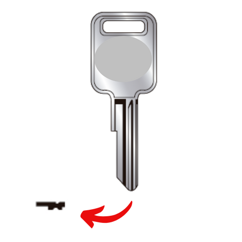 Llave para Chevrolet uso A66 Letra C