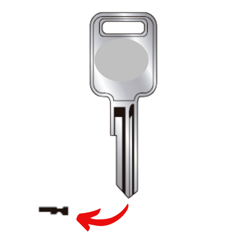 Llave para Chevrolet uso A70 Letra E