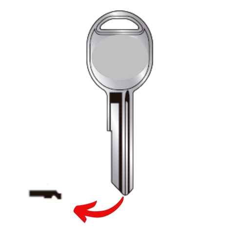 Llave para Chevrolet uso A73 Letra H