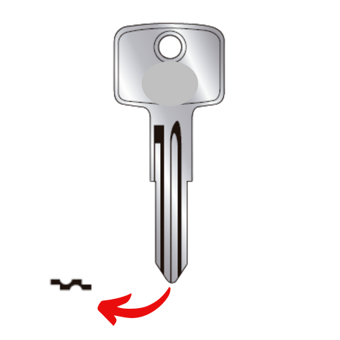 Llave para Chevrolet uso A86C