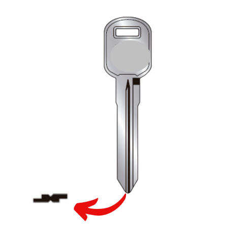 Llave para Chevrolet uso A89