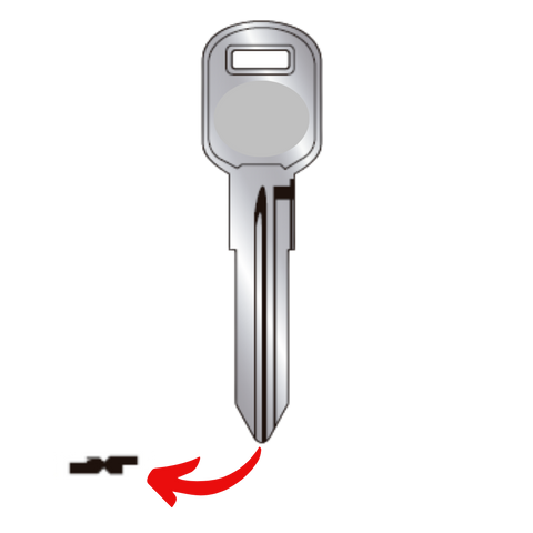 Llave para Chevrolet uso A89S