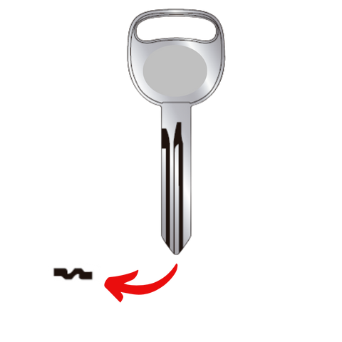 Llave para Chevrolet uso GM37