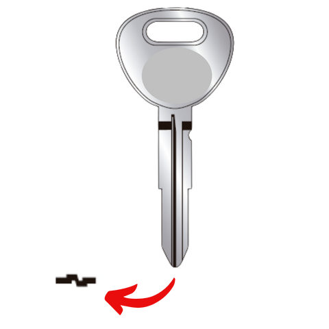 Llave para Hyundai uso ATHOS ATOS