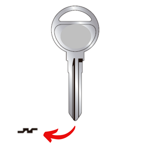 Llave para Mazda uso EX21C