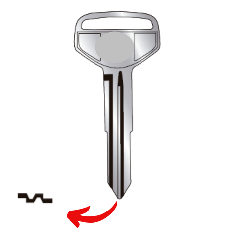 Llave para Toyota uso EX22