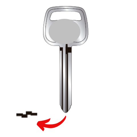 Llave para Toyota uso TOYO15