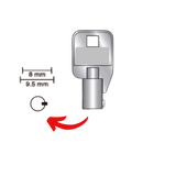 Llave Alta Seguridad Tubular