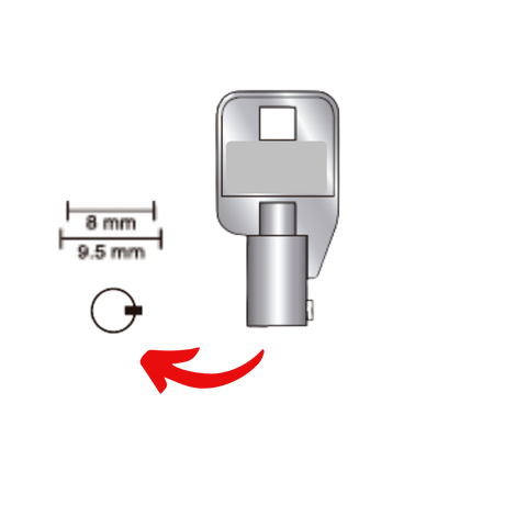 Llave Alta Seguridad Tubular