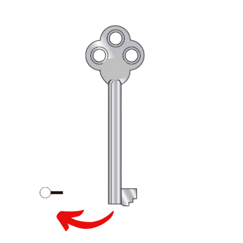 Llave de ropero viejo para C28