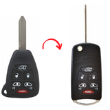 Llave de Encendido y Control Remoto para Chrysler Town & Country (2004-2007) y Dodge Caravan/Grand Caravan (2004-2007)