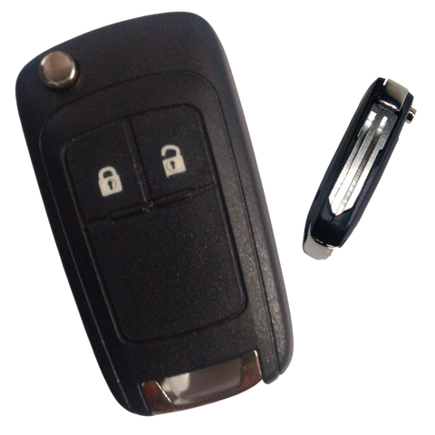 Carcasa Clásica para Llave Chevrolet Trax (2012-2018) - Corte Doble Compatible