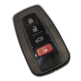 Carcasa de Llave Premium Toyota | Compatible CHR (2018-2021), Prius (2016-2022) | 2 Botones + Pánico | Reemplazo Original
