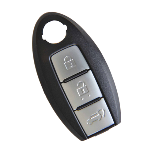 Carcasa Premium para Llave Nissan 3 Botones con Lámina Derecha y Pánico