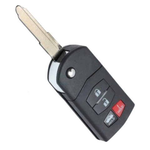 Llave de Control Remoto de 4 Botones para Mazda (Cajuela y Pánico)